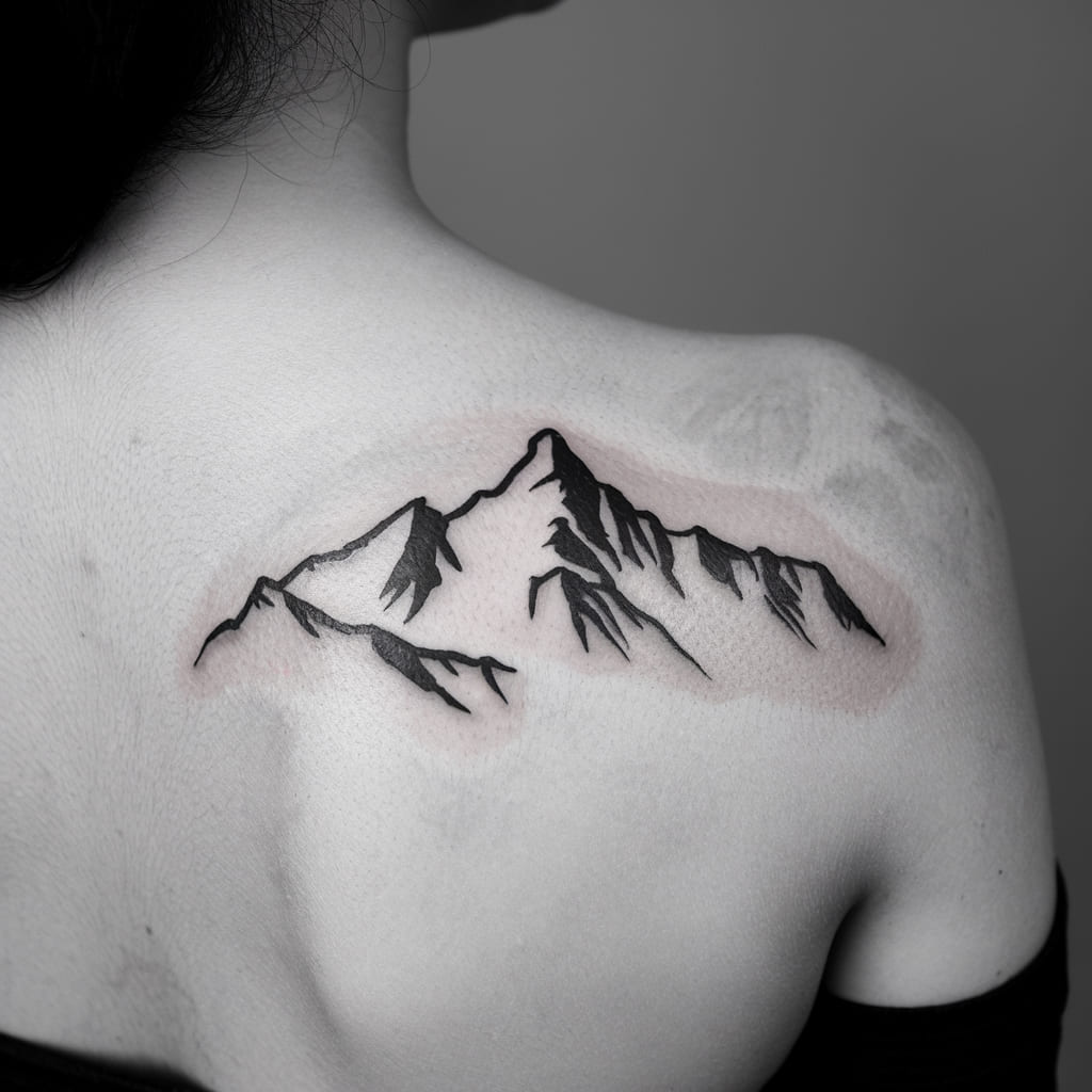 Mountain Range Silhouette