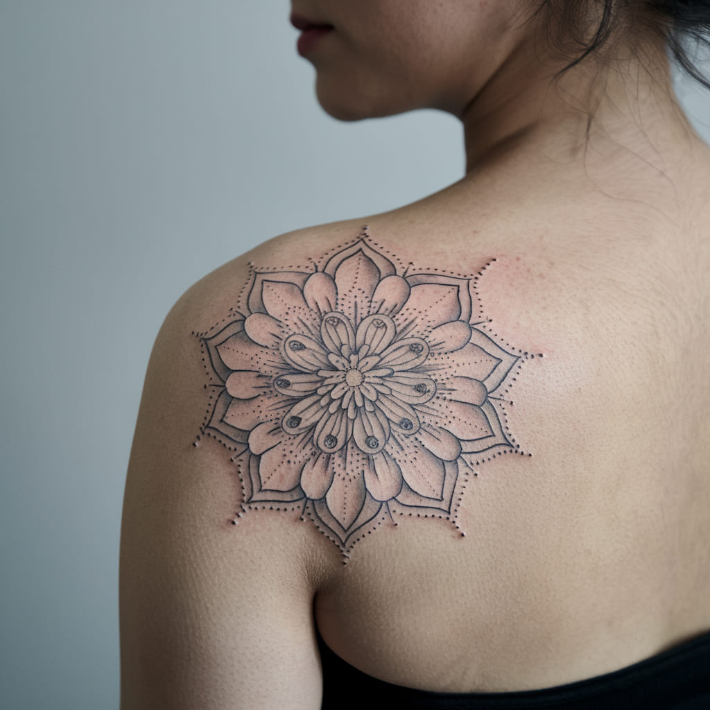 Artistic Floral Mandala Design
