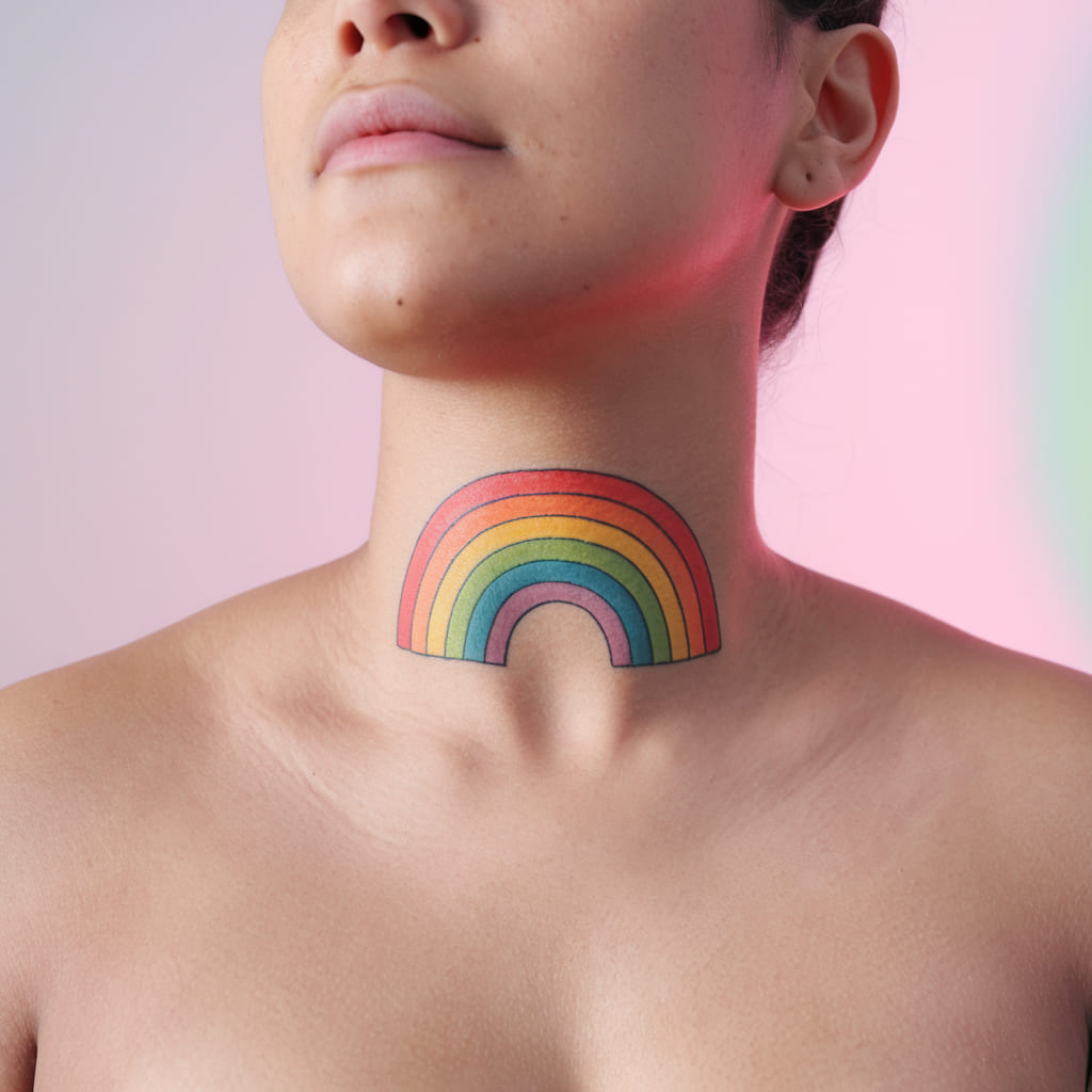 Bright Rainbow Tattoo