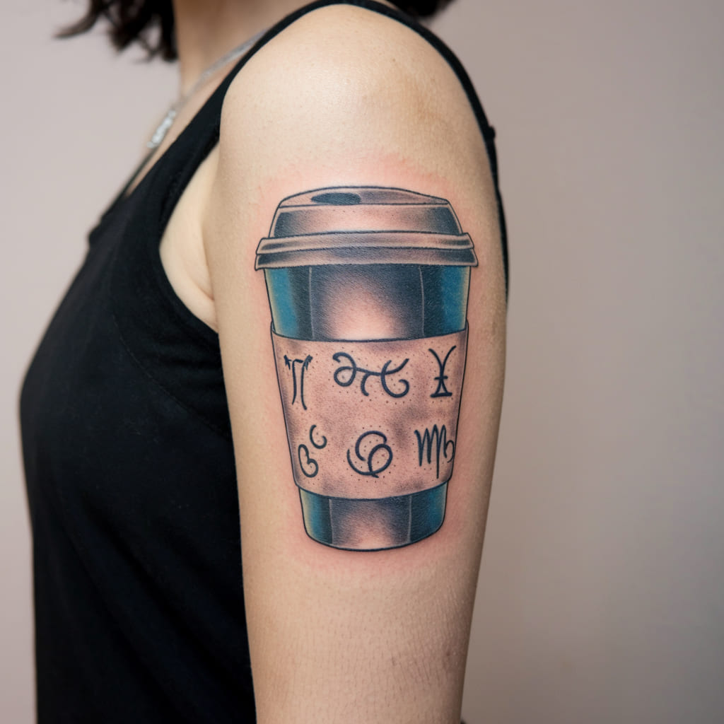 Coffee Cup with Zodiac Signs