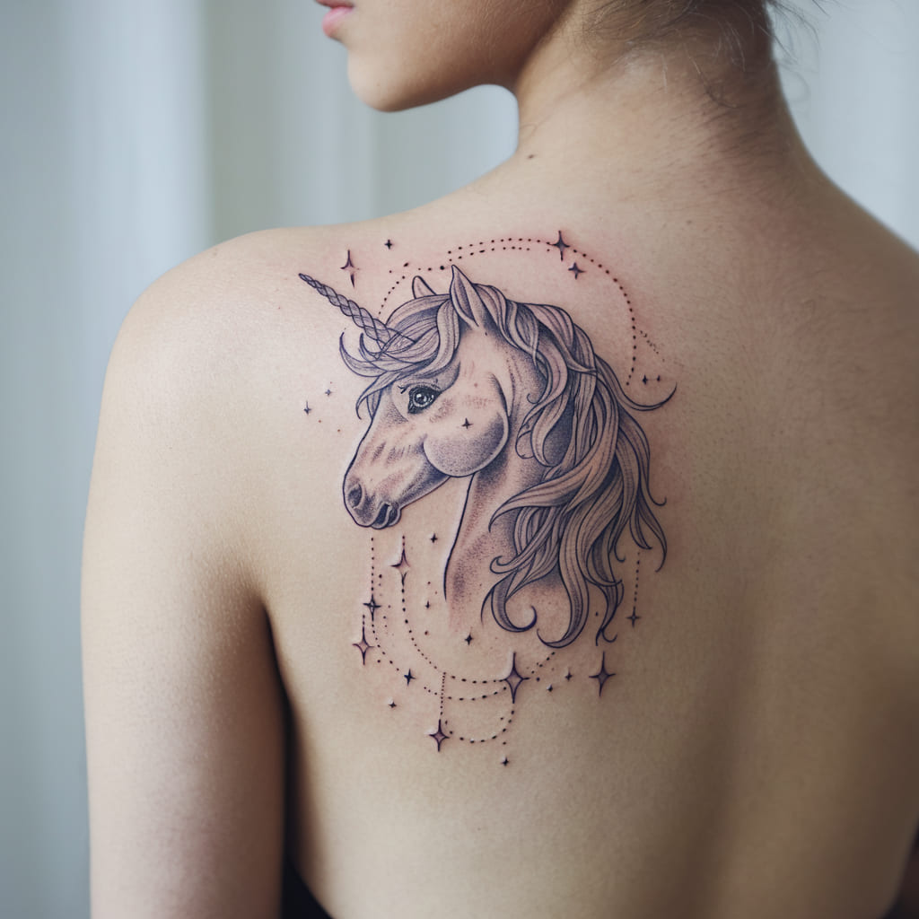 Cosmic Unicorn with Stars