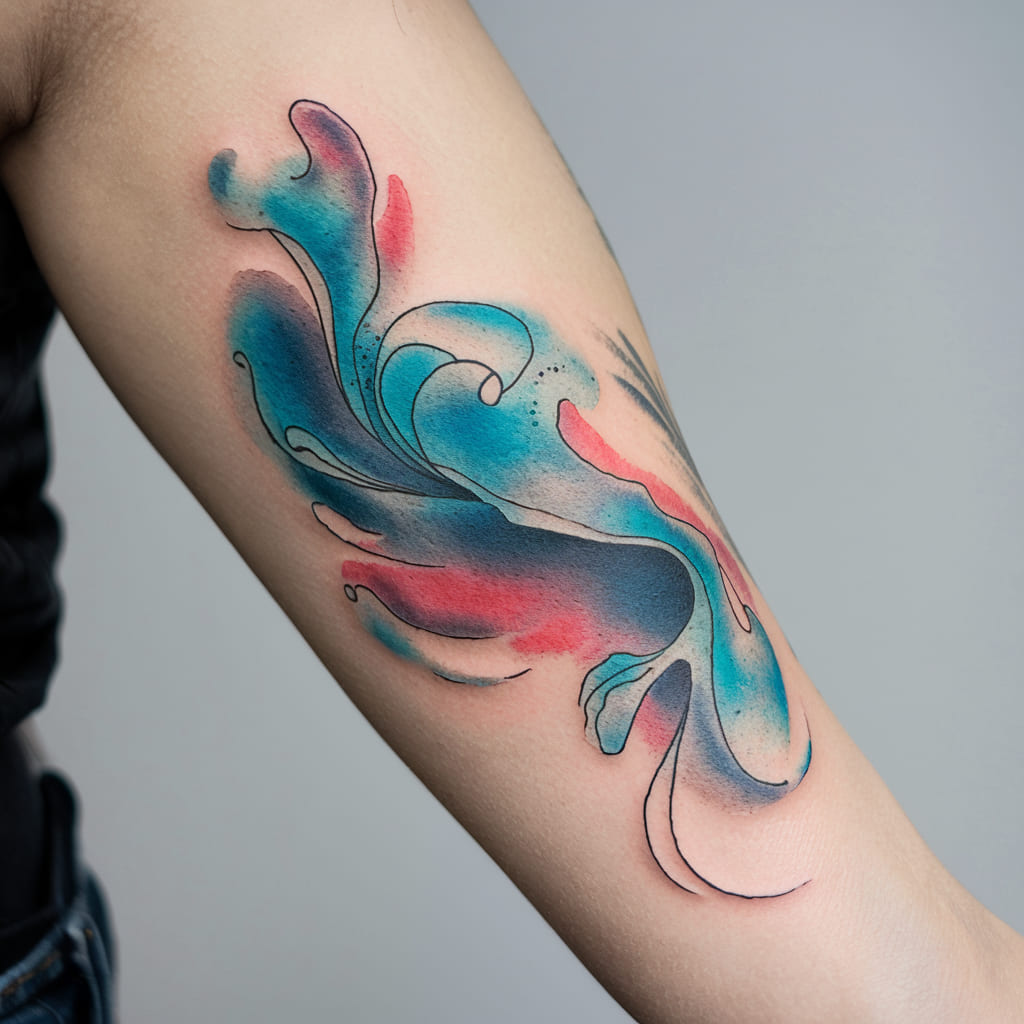 Fluid Watercolor Waves