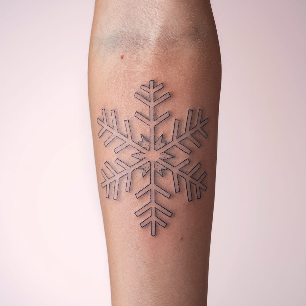 Frosted Snowflake Tattoo