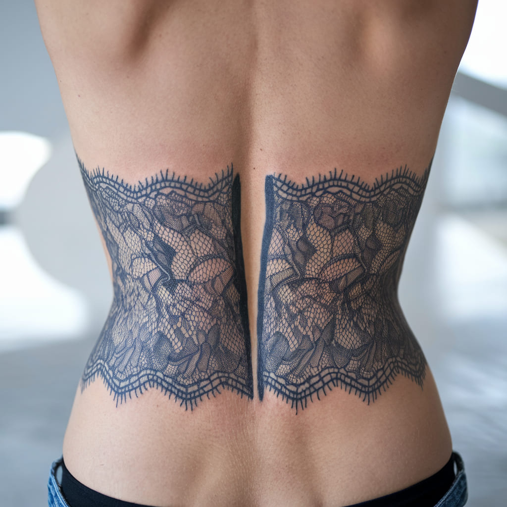 Lace Waist Tattoo