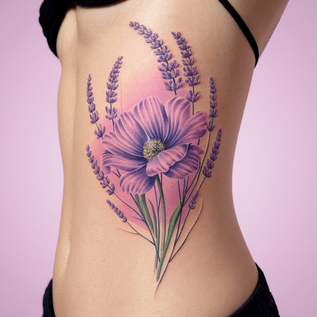 Lavender Family Tattoo