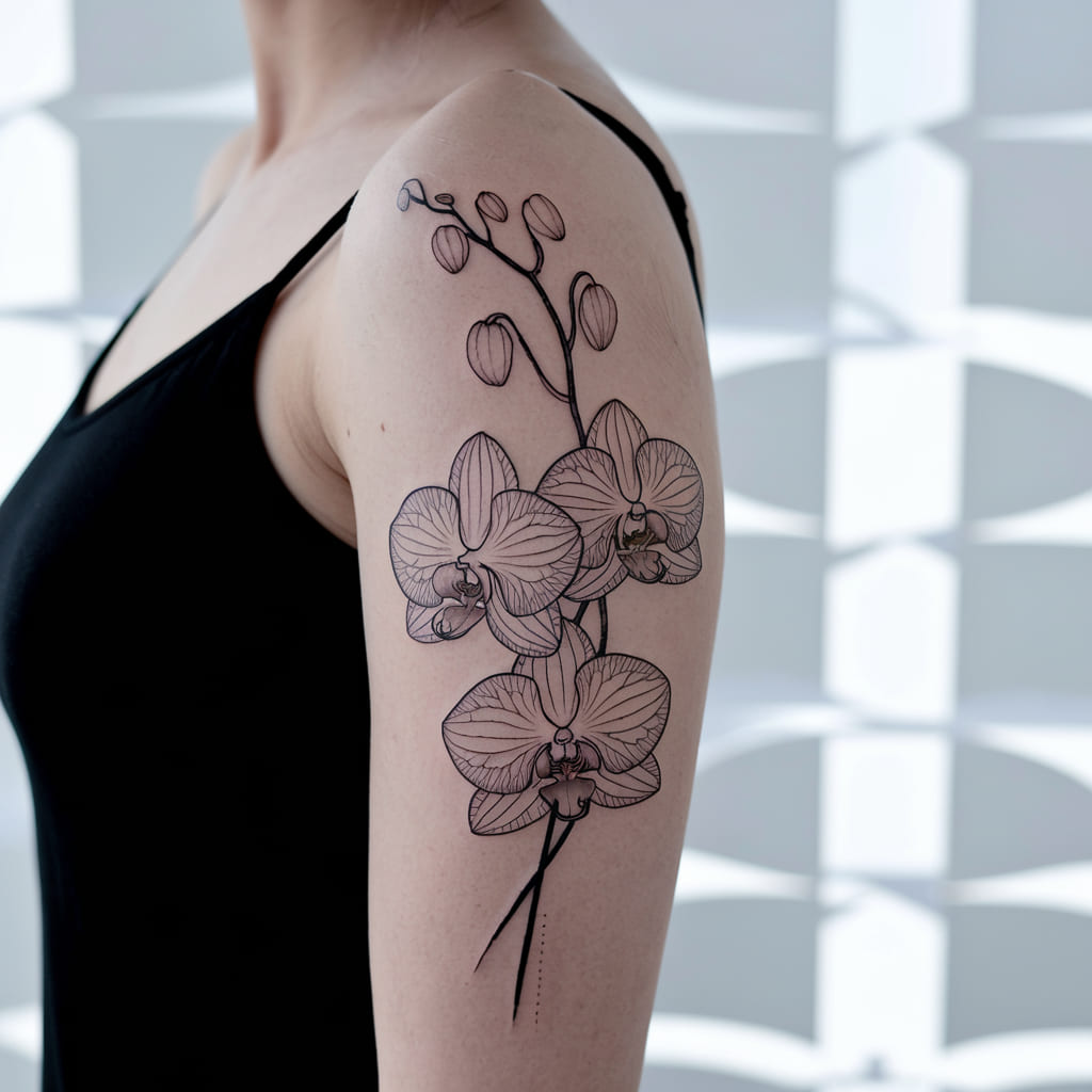 Orchid Family Tattoo