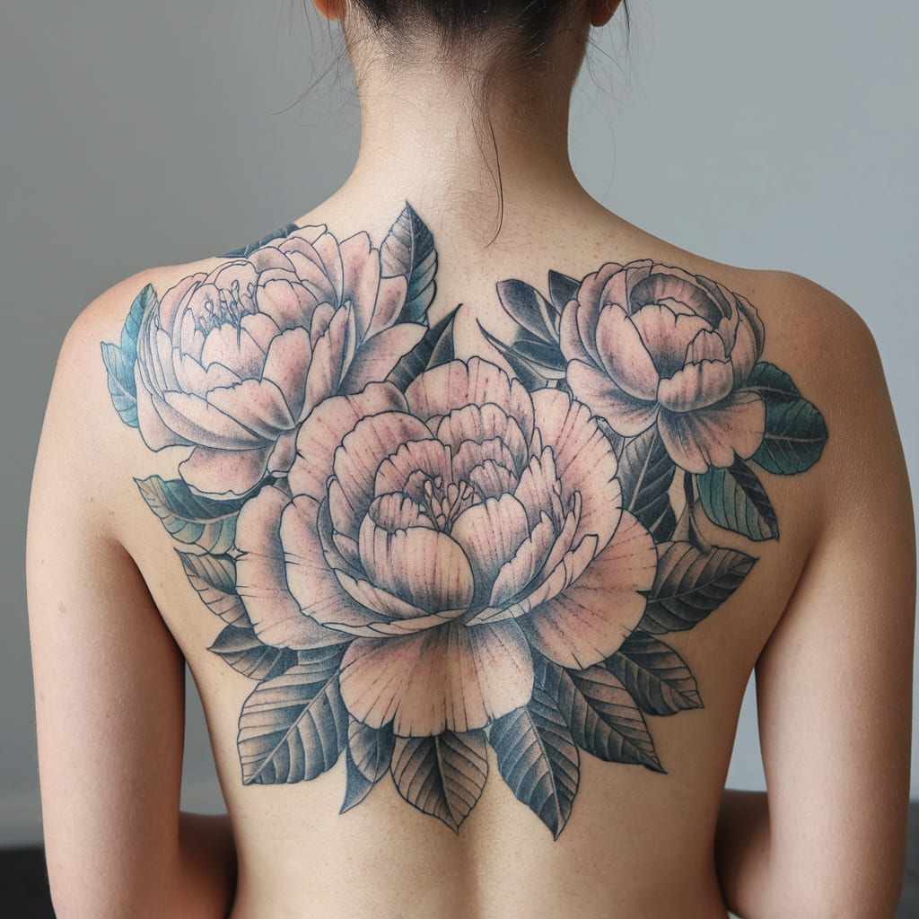 Peony Family Tattoo