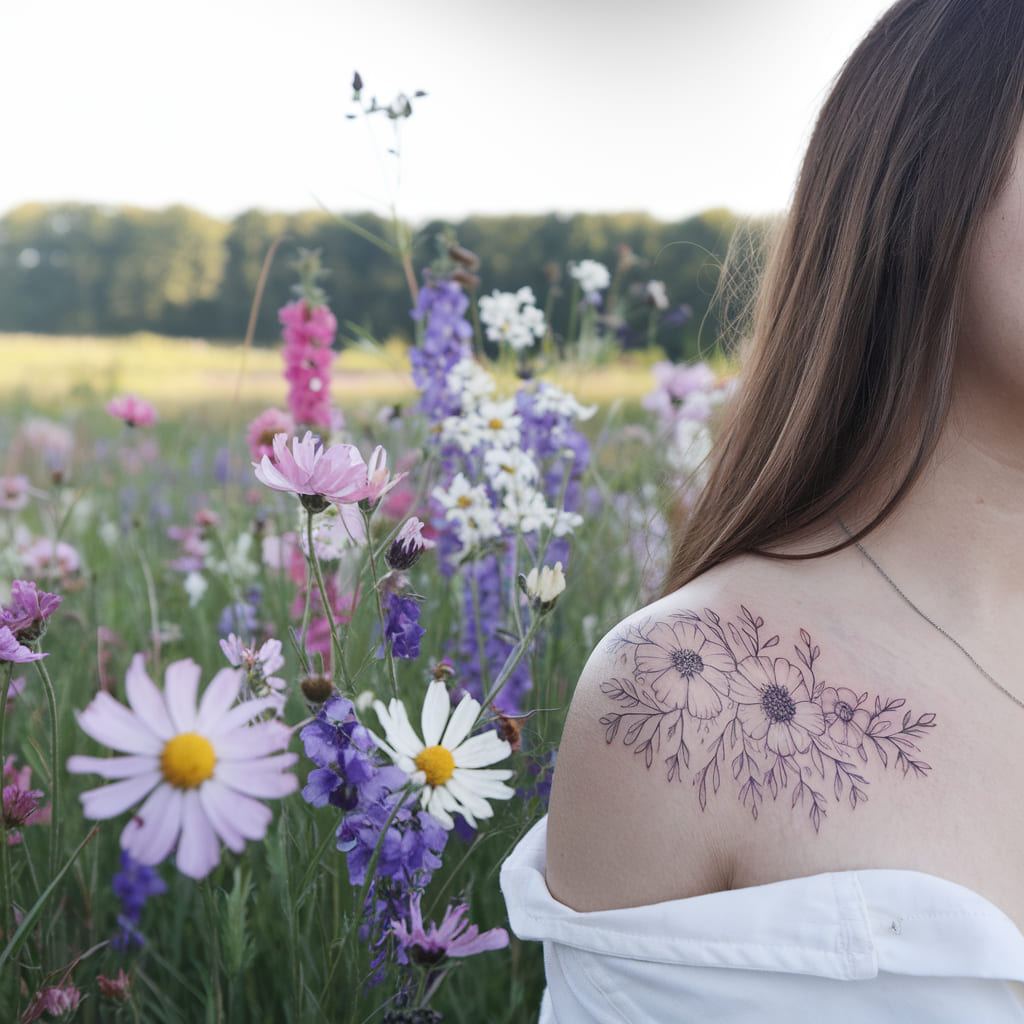 Picturesque Wildflower Scene