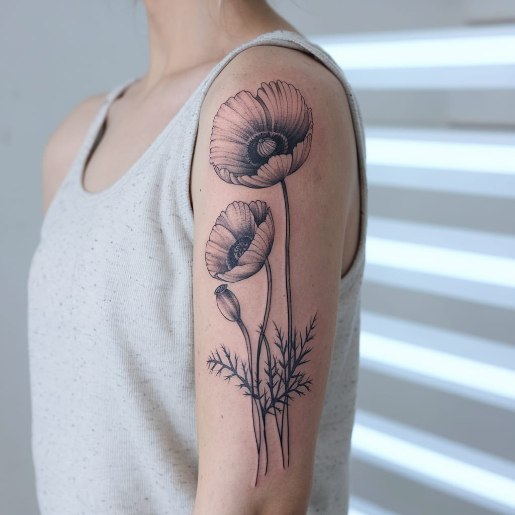 Poppy Family Tattoo