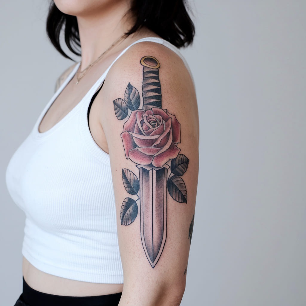 Rose-Wrapped Blade