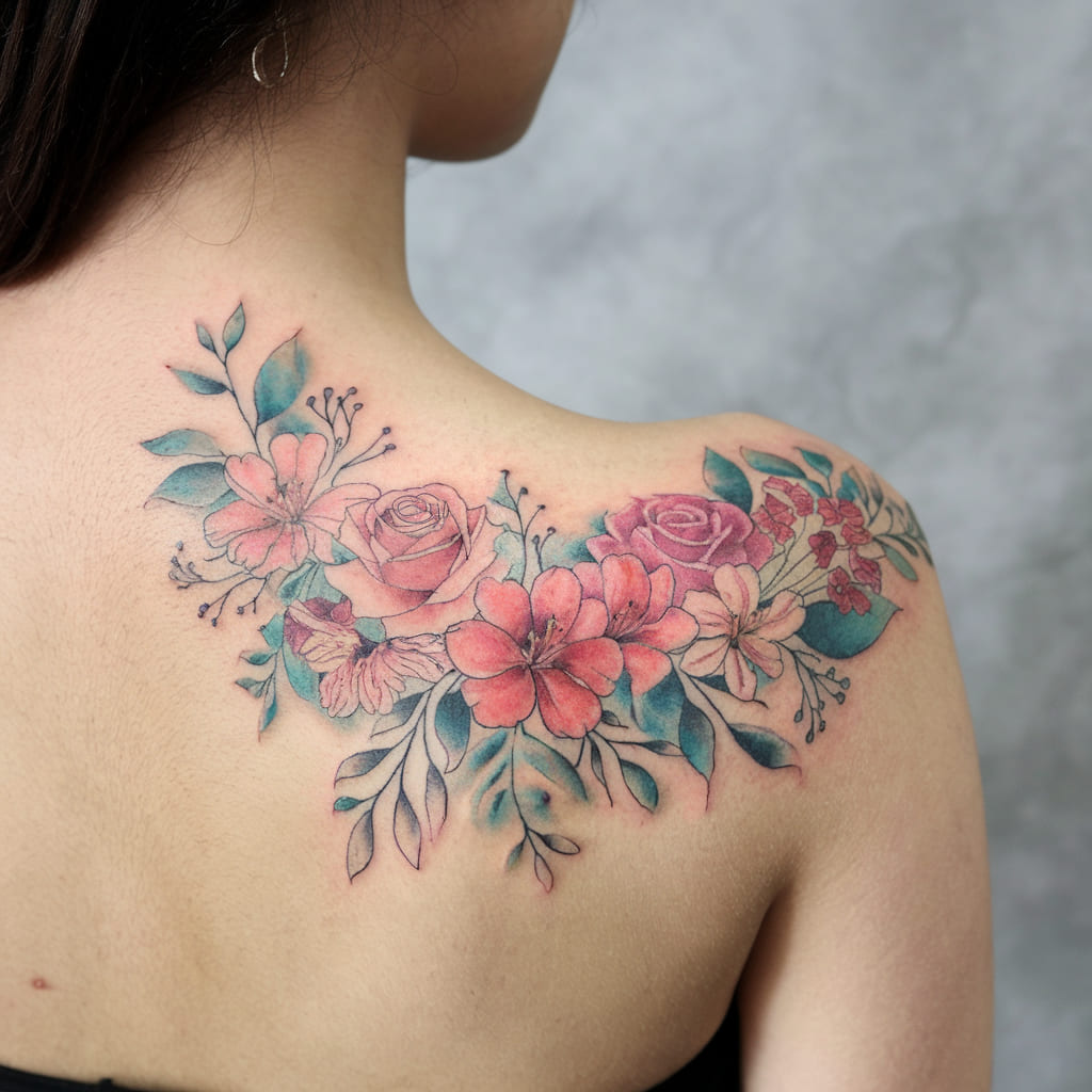 Serene Floral Watercolor