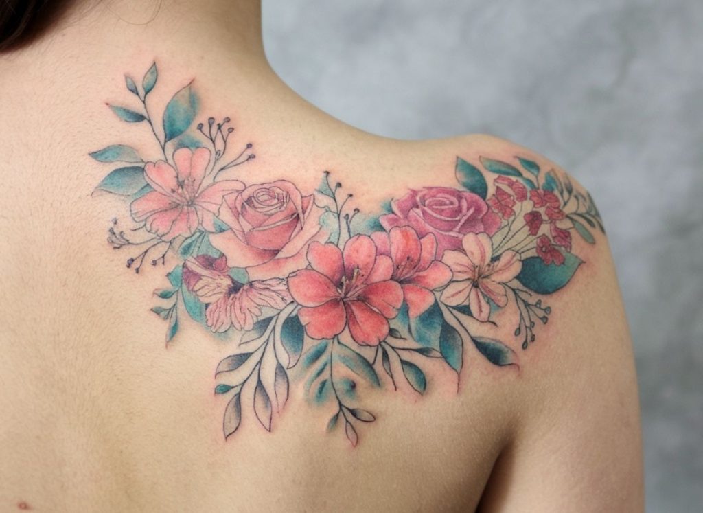 Shoulder-Flower-Tattoo-Ideas-1