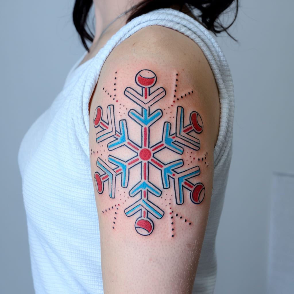 Snowflake with Candy Canes