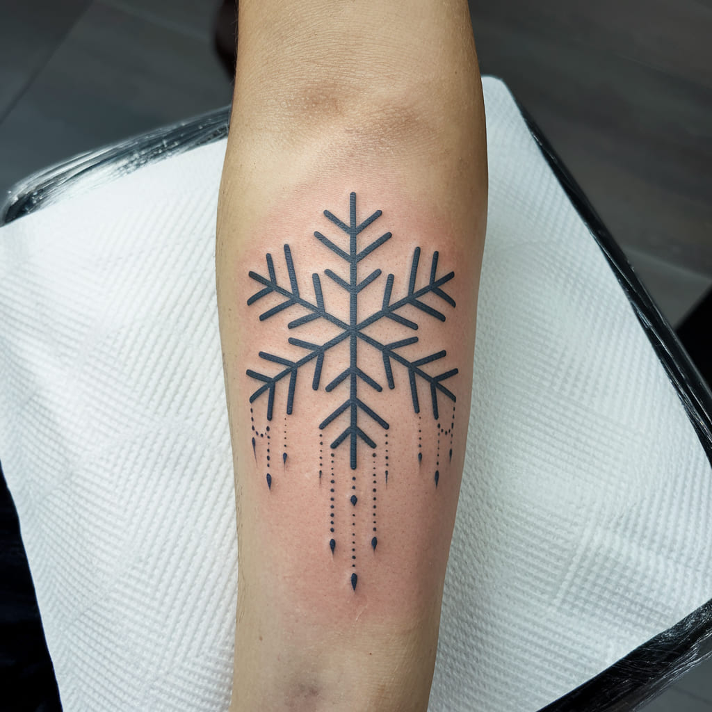 Snowflake with Icicles