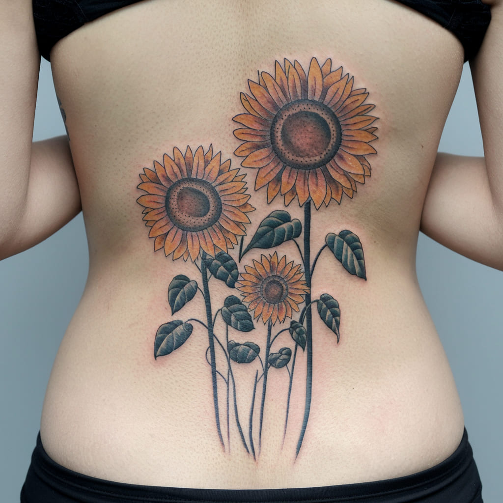 Sunflower Family Tattoo