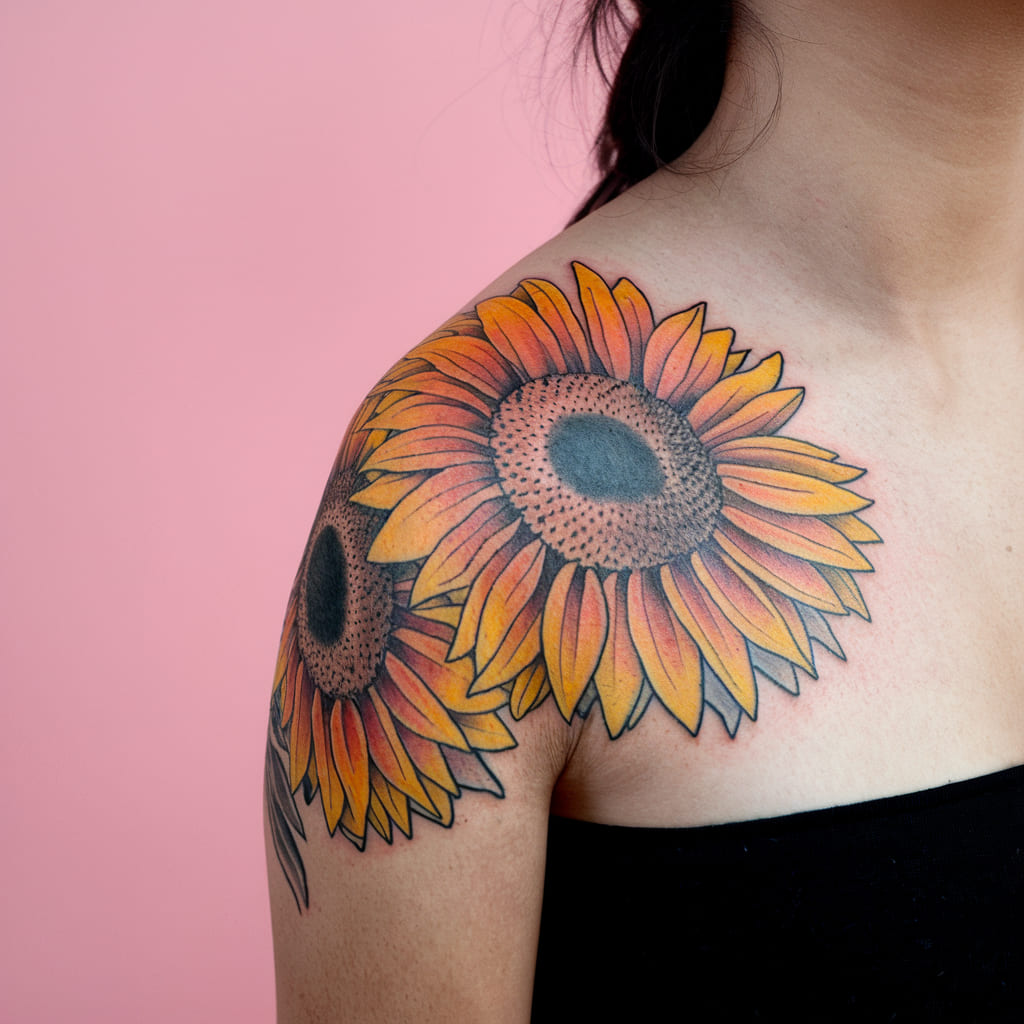 Sunflower Shoulder Piece